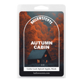 Hallowscents Autumn Cabin candle packaging with a cabin in the woods design.
Horror Wax Bars. Horror Candles. Spooky Wax Bars. Horror Candles. Horror Bath and Body. Spooky bath and body. 