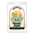 Hallowscents Deadly Cacti packaging with a cartoon cactus design on a white background
Horror Wax Bars. Horror Candles. Spooky Wax Bars. Horror Candles. Horror Bath and Body. Spooky bath and body. 