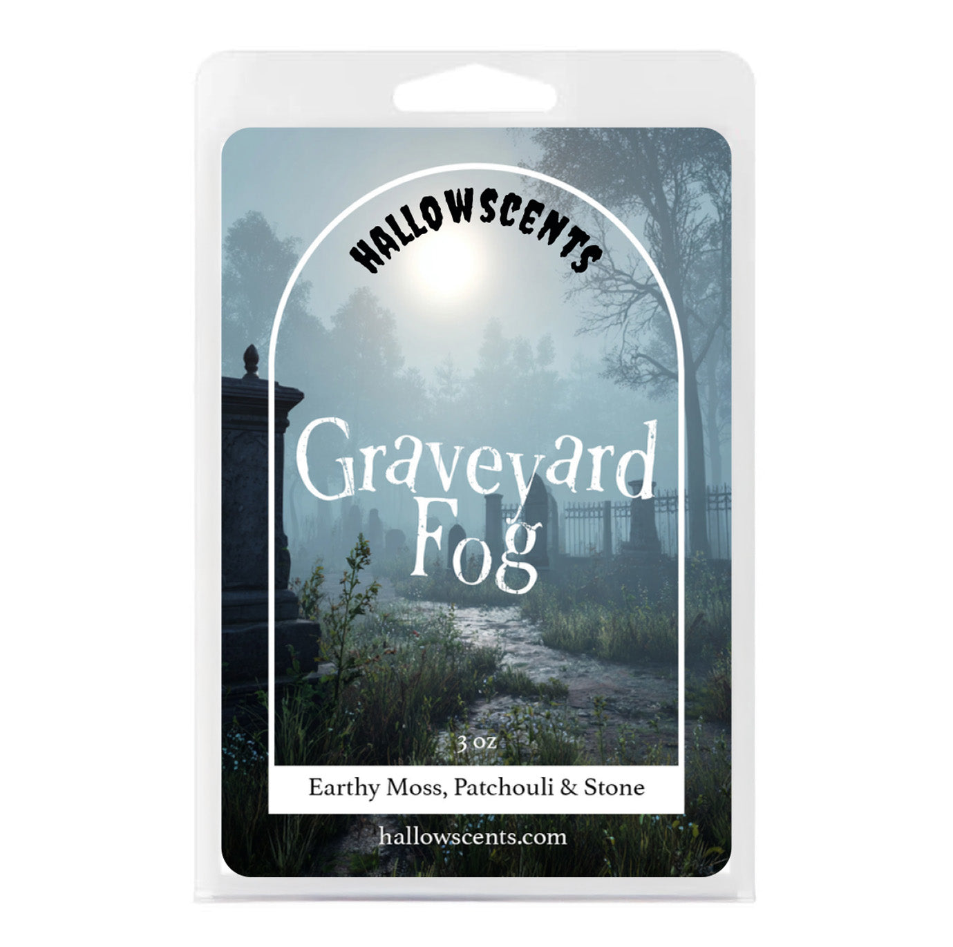 Hallowscents Graveyard Fog packaging with a foggy graveyard scene. Horror and Spooky Wax Bars. The Best Wax Bars
Horror Wax Bars. Horror Candles. Spooky Wax Bars. Horror Candles. Horror Bath and Body. Spooky bath and body. 
