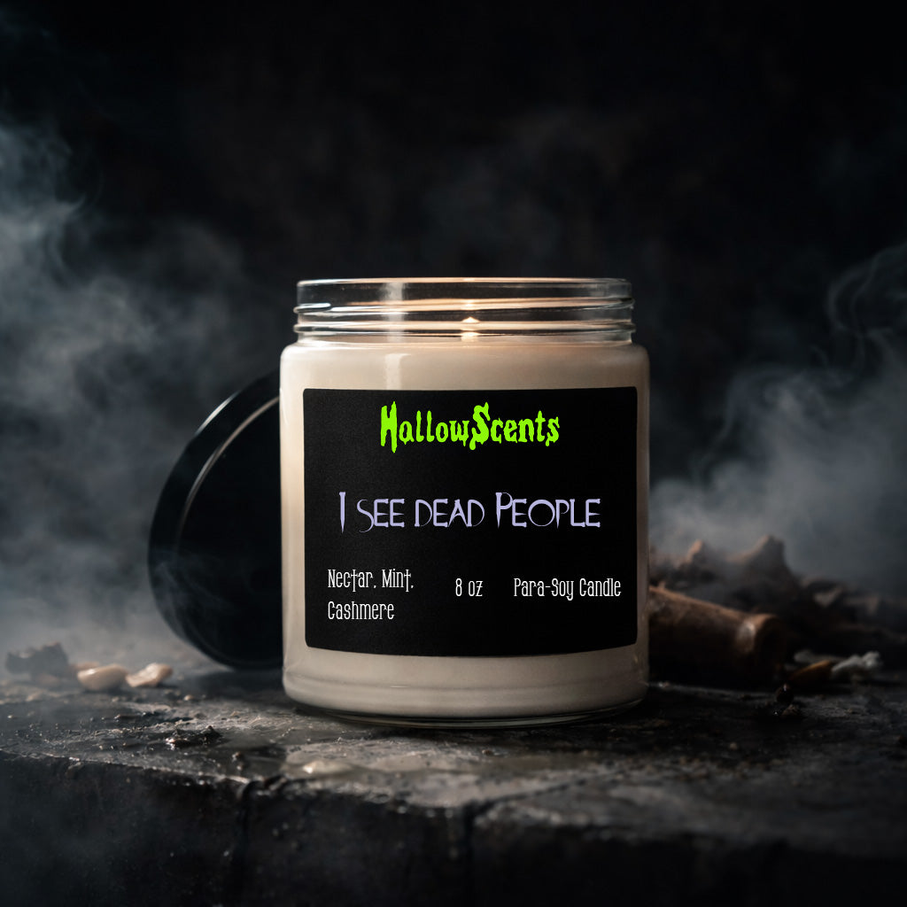 Candle jar with 'HallowScents' label on a dark background
Horror Wax Bars. Horror Candles. Spooky Wax Bars. Horror Candles. Horror Bath and Body. Spooky bath and body. 
