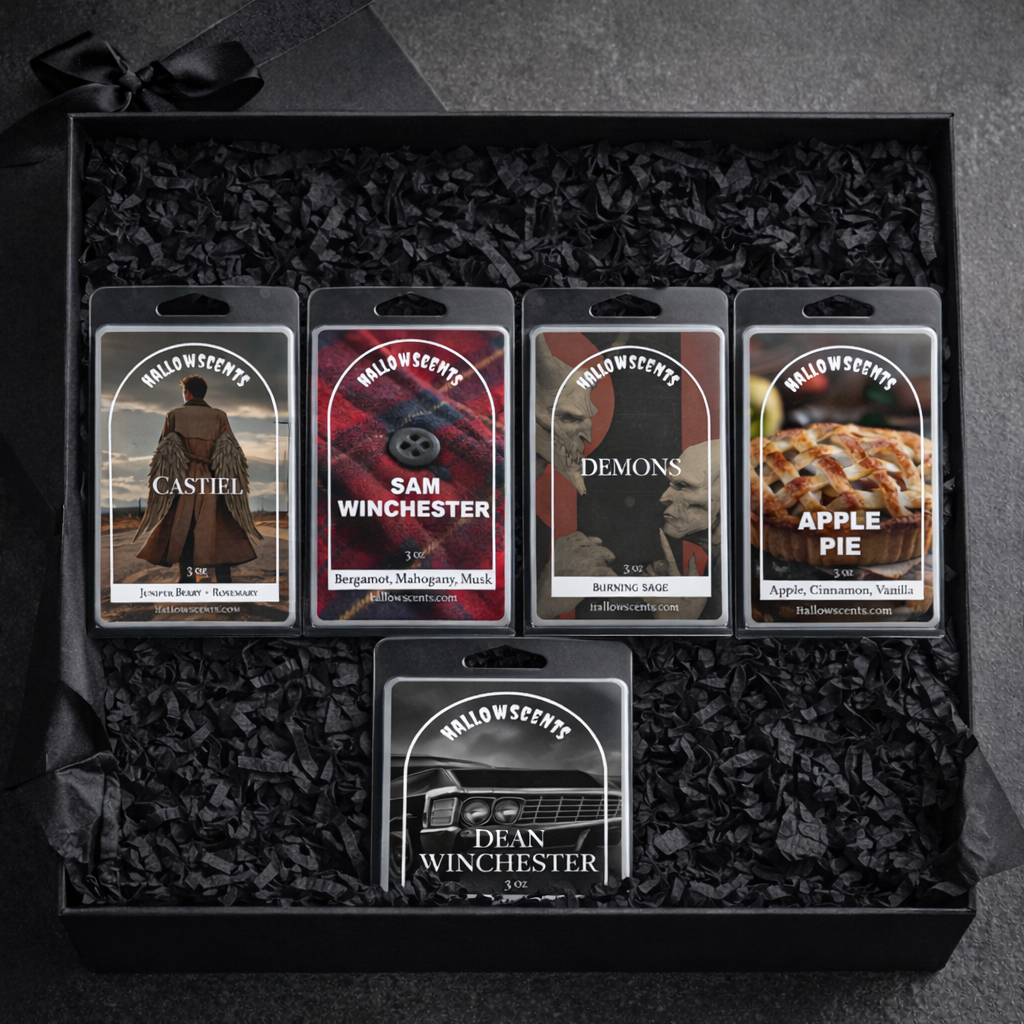 Supernatural. Horror Wax Bars. Horror Candles. Spooky Wax Bars. Horror Candles. Horror Bath and Body. Spooky bath and body. 