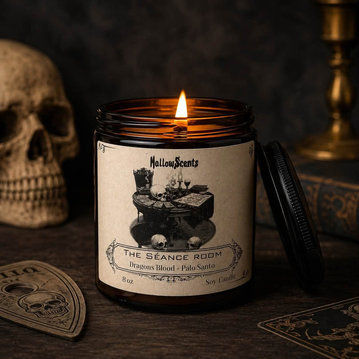 The Séance Room Wood Wick 8 oz Soy Candle